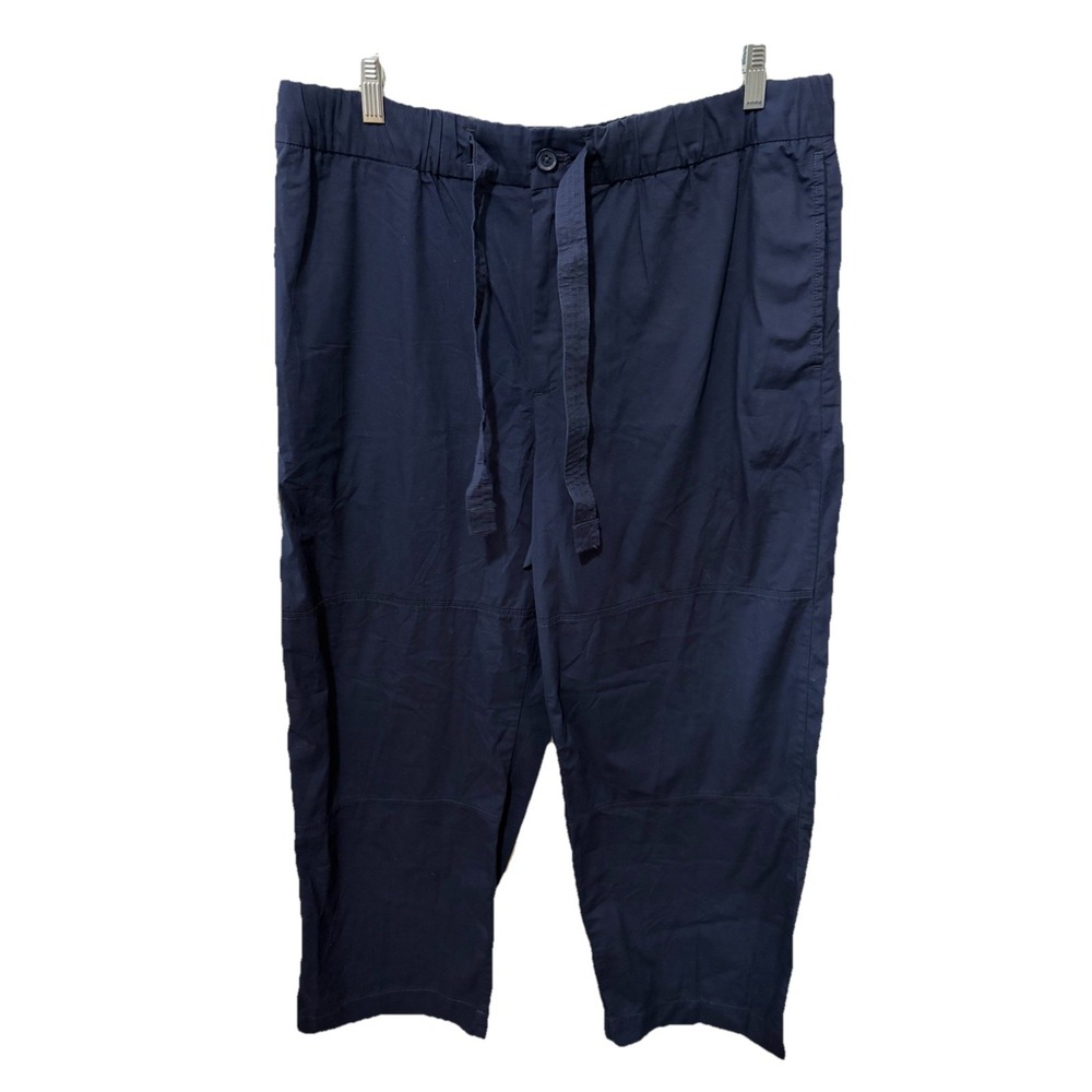 Banana Republic Womens Navy Blue‎ Utility Cropped Drawstring Pants XL